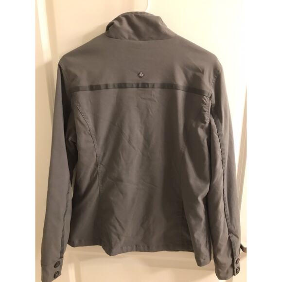 Prana Lydia Utility Jacket Full Zip w/ Pockets Grey Charcoal Women's Size Large - Picture 6 of 7